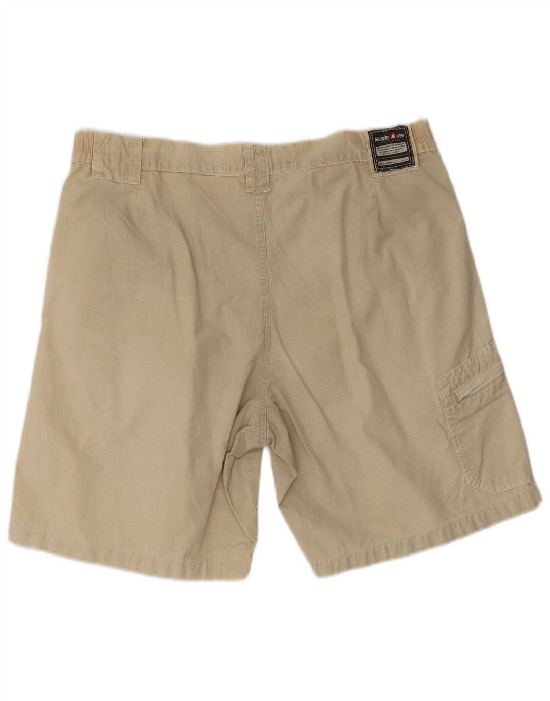 Pantaloncini cargo da uomo MURPHY & NYE W36 grandi in cotone beige