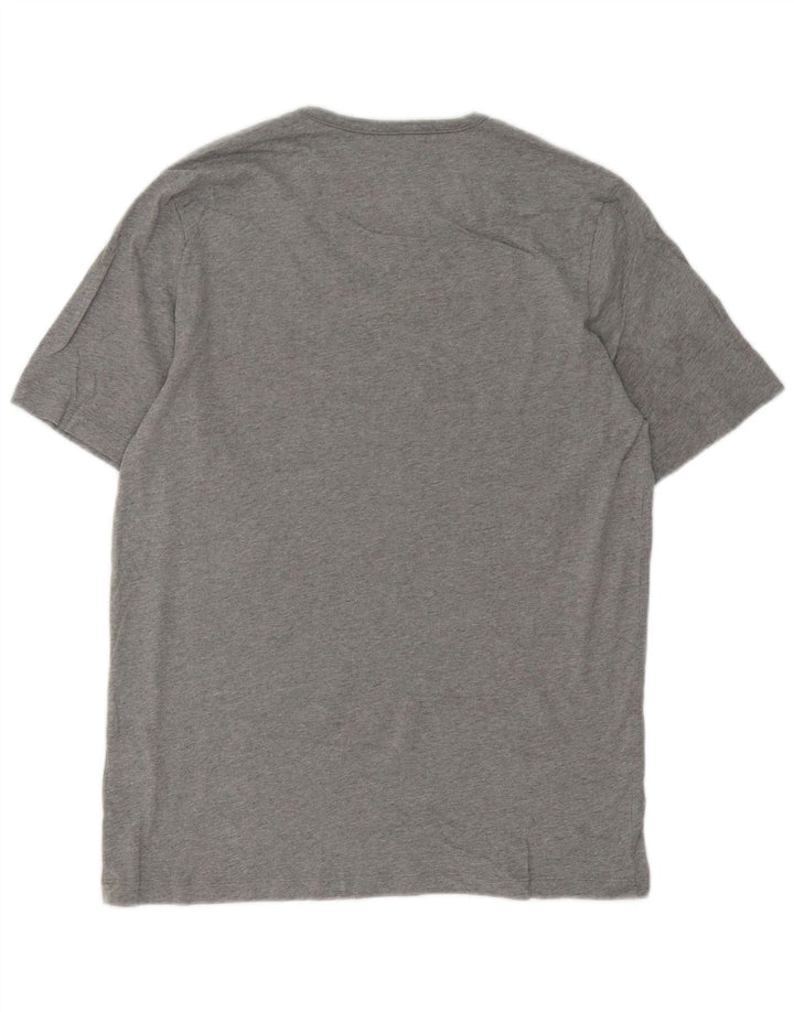 T-shirt da uomo Hugo Boss Top grande in cotone grigio