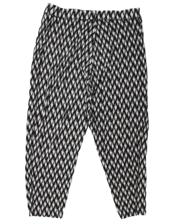 Pantaloni corti da donna Marks & Spencer UK 18 XL W38 L26 Nero geometrico