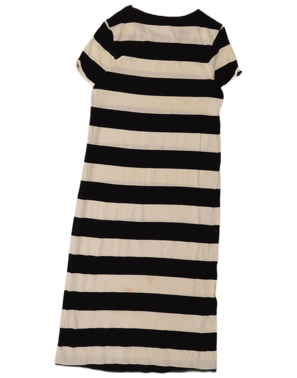 Abito T-shirt da donna Cos UK 6 XS cotone a righe nere