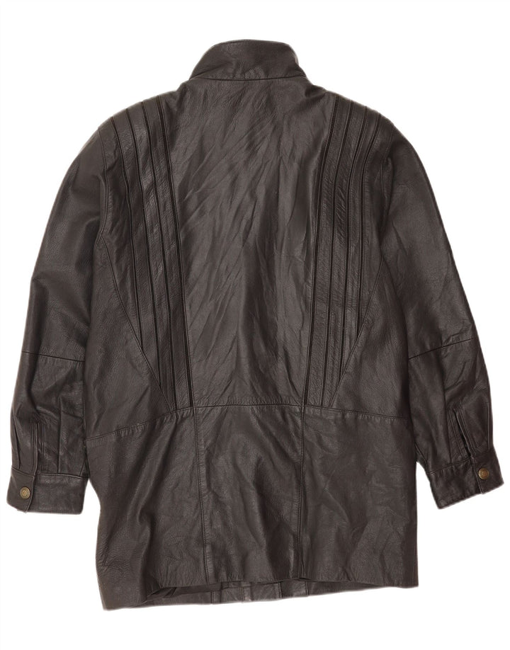 Giacca in pelle da donna Skinz UK 14 grande pelle nera