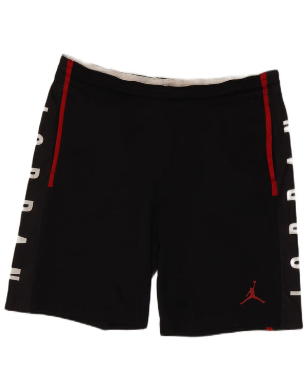 Pantaloncini sportivi Jordan Dri Fit Graphic da uomo, poliestere color block medio nero