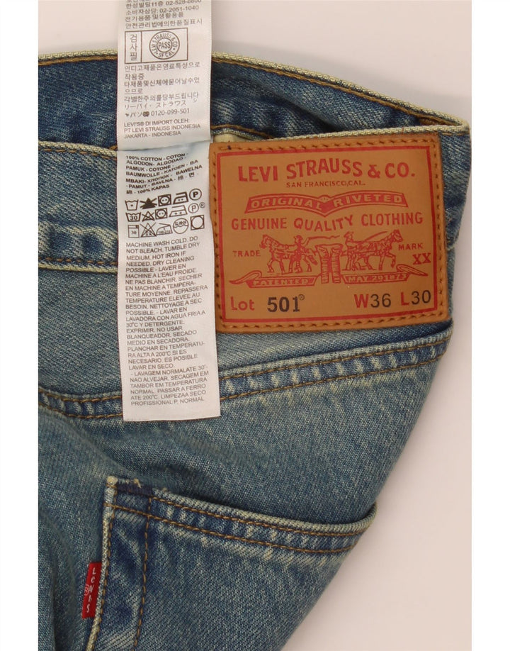Levi's Uomo 501 Jeans dritti W36 L28 Cotone Blu