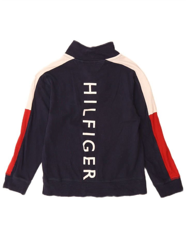 Tommy Hilfiger Ragazzi Felpa con grafica Maglione 8-9 anni Piccolo Blu Navy