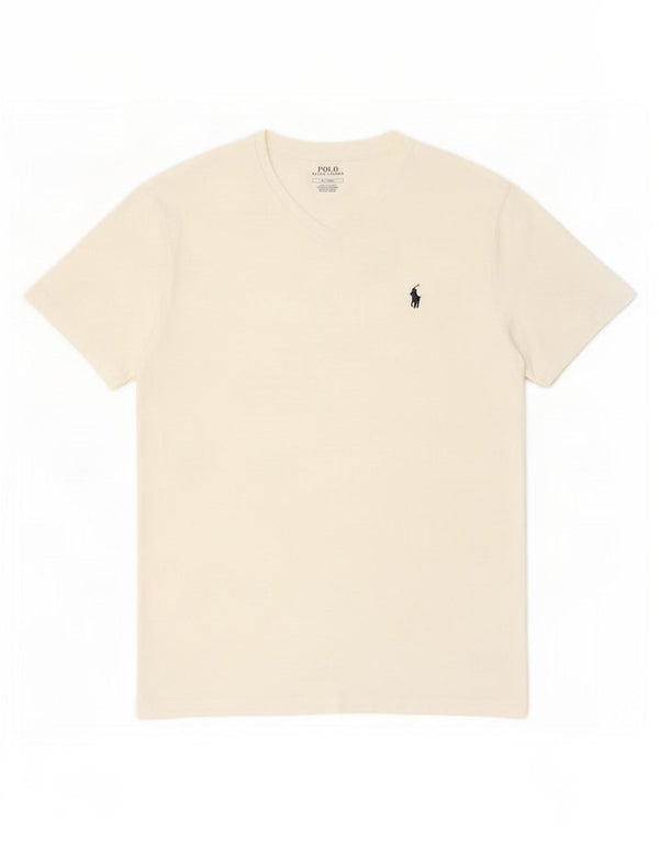 T-shirt da uomo Polo Ralph Lauren Top in cotone bianco medio