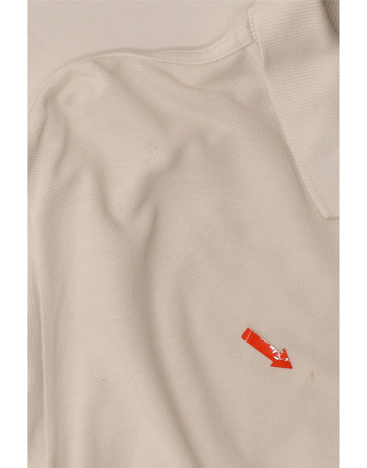REFRIGIWEAR Mens Polo Shirt XL White Cotton Vintage Refrigiwear and Second-Hand Refrigiwear from Messina Hembry 