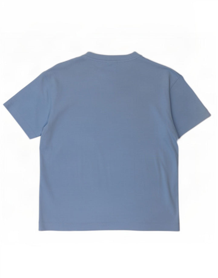 T-shirt Zara da uomo Top Small in cotone blu
