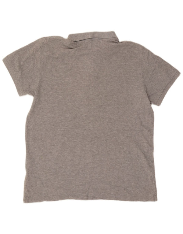 Polo Adidas da uomo XL in cotone chiazzato grigio