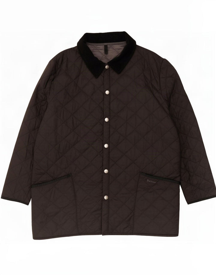 Cappotto trapuntato da uomo Barbour UK 44 XL nero in poliammide