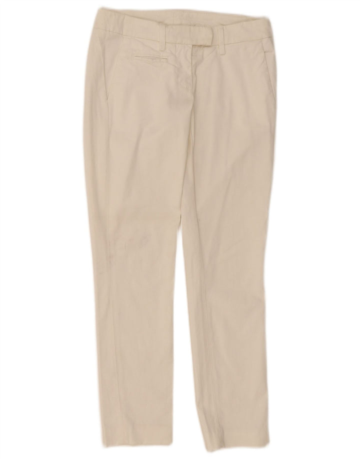 Pantaloni chino slim da donna Dondup W26 L27 cotone bianco