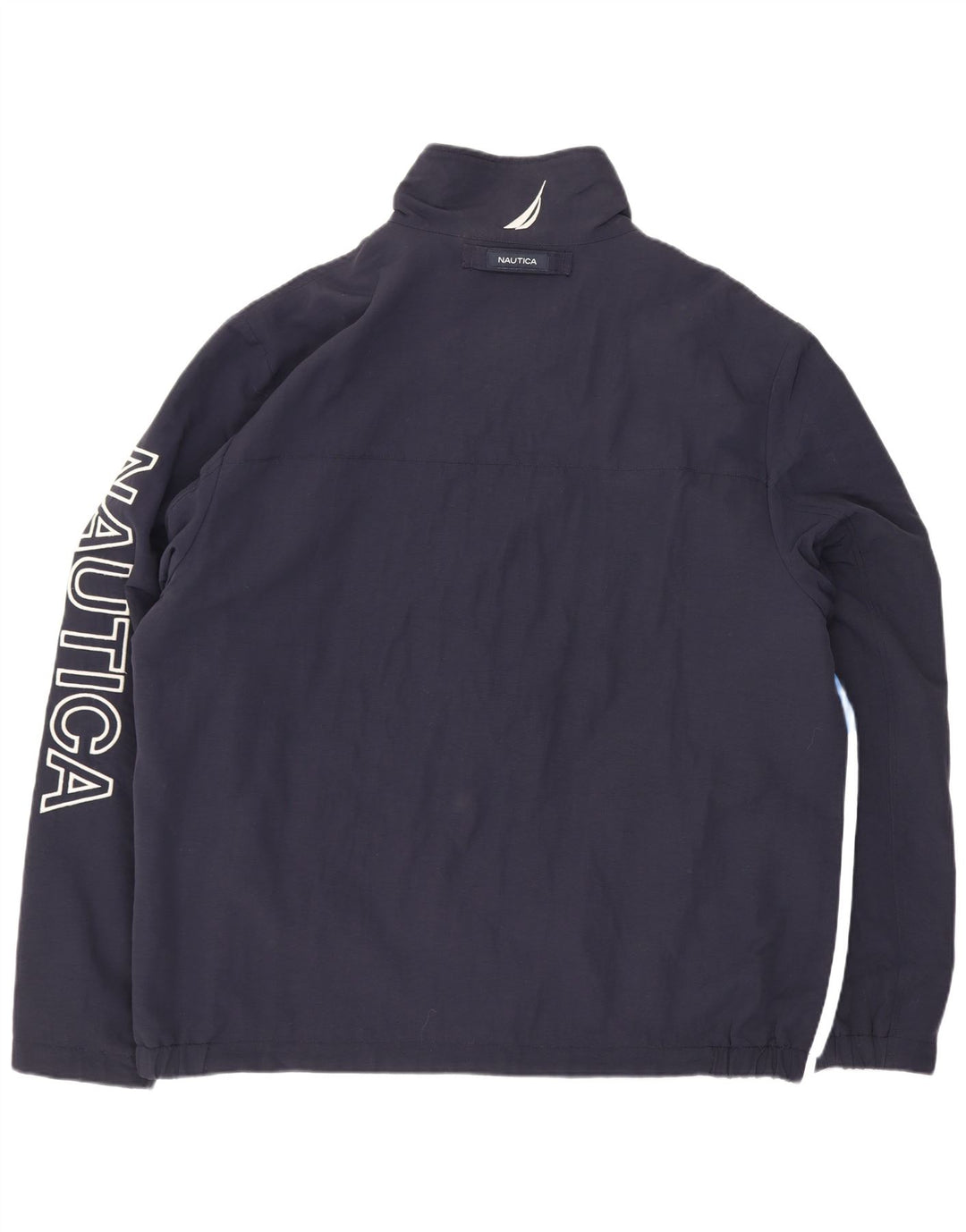 Giubbotto bomber grafico da uomo Nautica UK 42 Large Blu Navy Colourblock