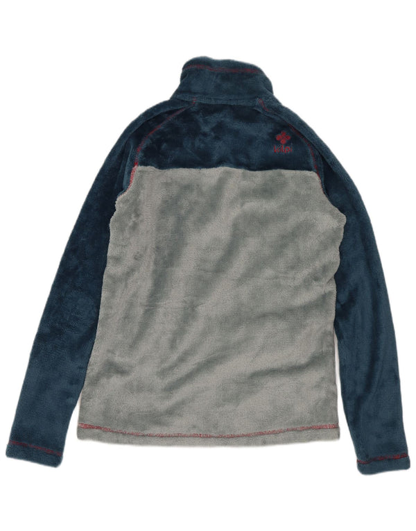 Giacca in pile vintage da ragazzo 12-13 anni Sport a blocchi di colore blu navy