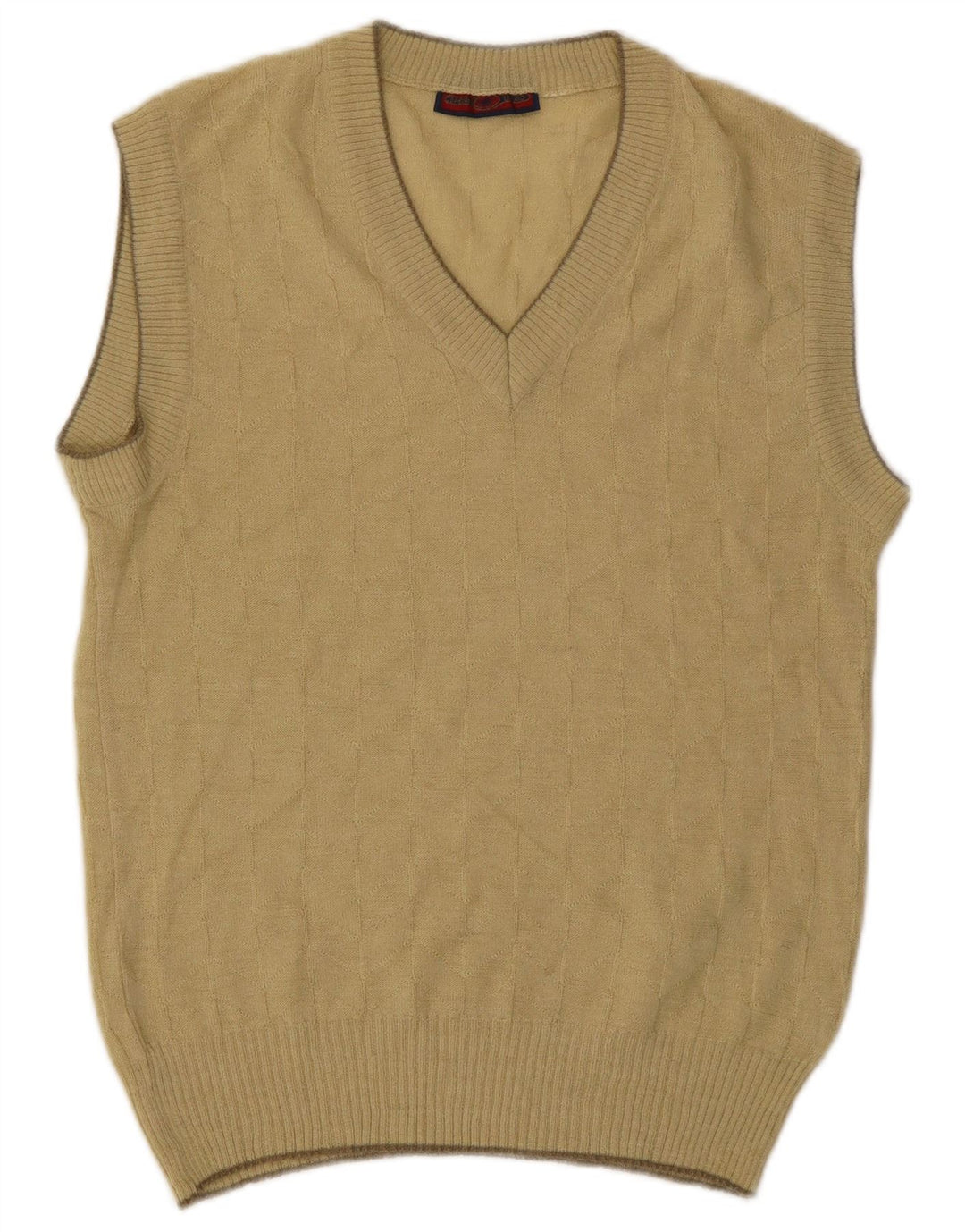 Canottiera vintage da uomo piccola beige
