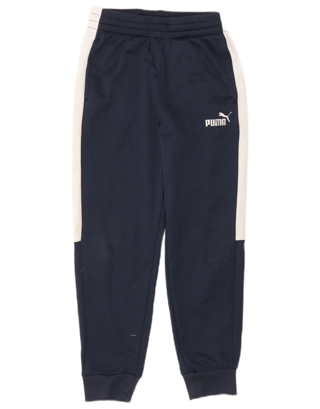 Pantaloni della tuta da ragazzo PUMA Joggers 7-8 anni piccoli blu navy