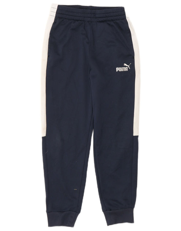 Pantaloni della tuta da ragazzo PUMA Joggers 7-8 anni piccoli blu navy