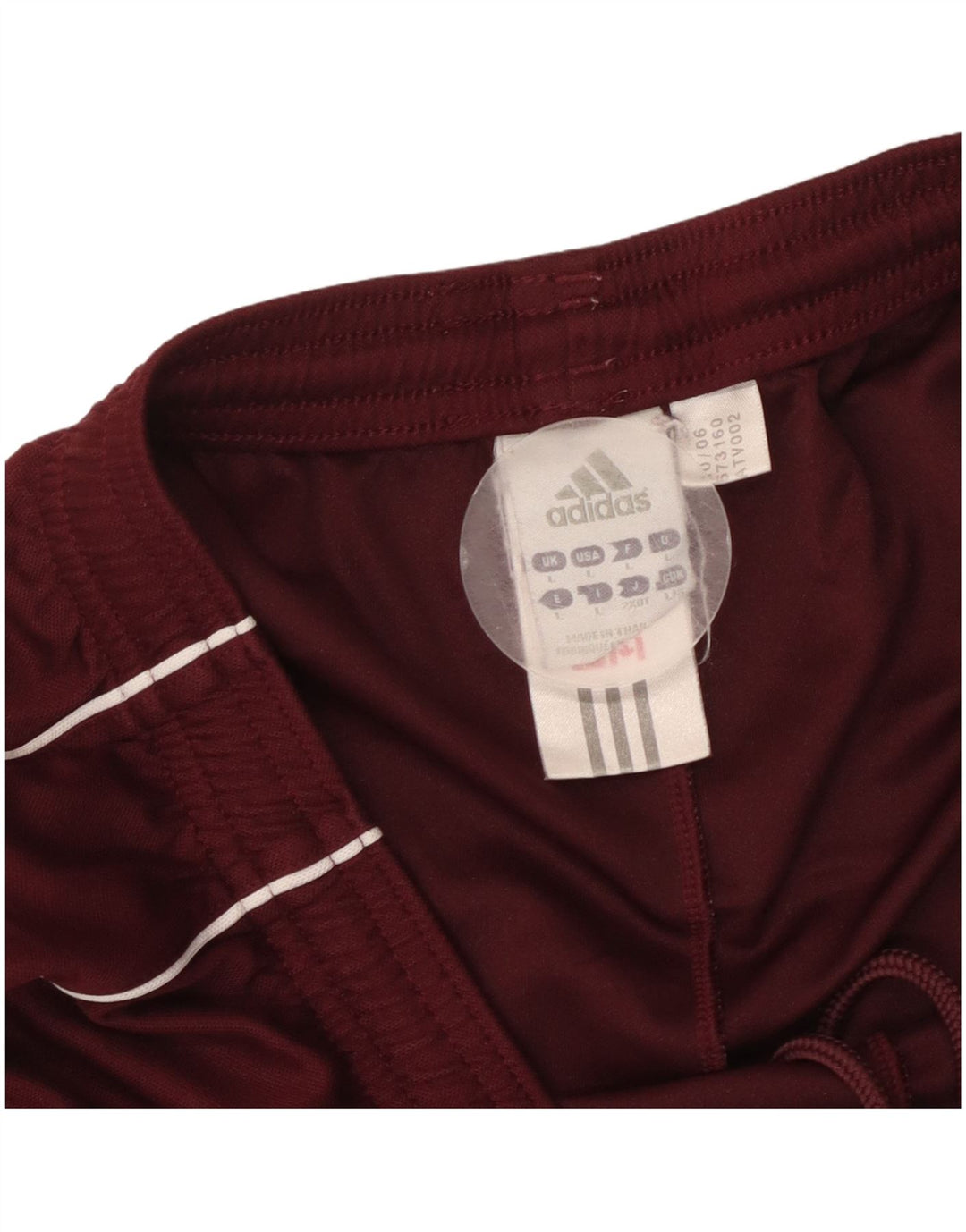 Pantaloncini sportivi ADIDAS Climalite da donna UK 14 Large Bordeaux Poliestere