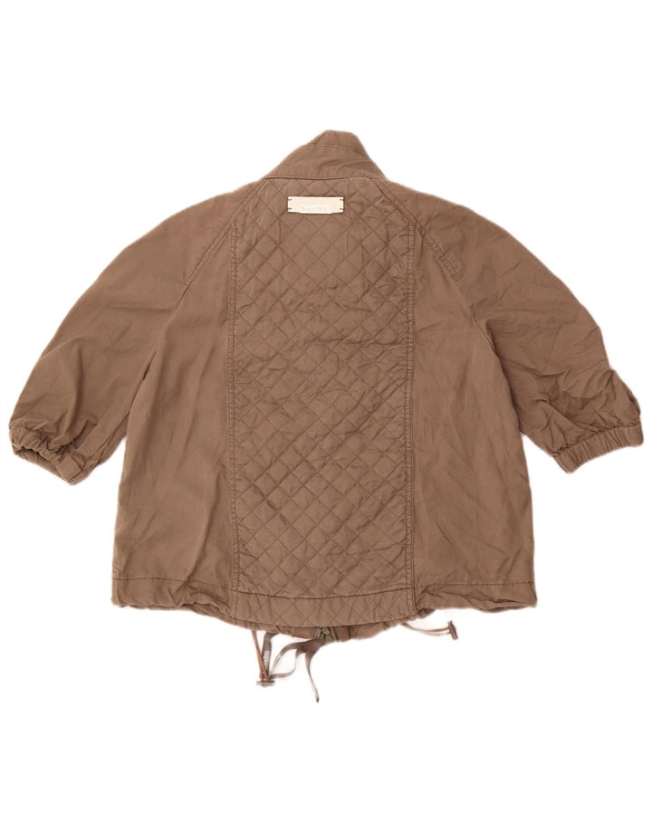 Giubbotto bomber da donna con maniche a 3/4 Superdry UK 14 Tencel grigio medio