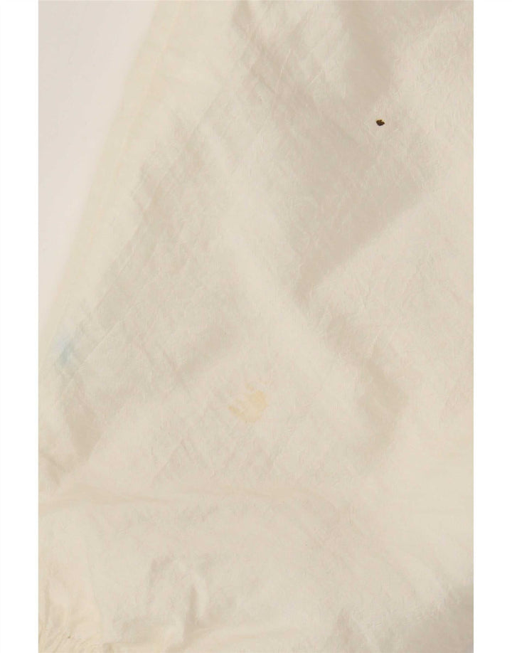 Giubbotto bomber vintage da donna UK 14 grande bianco