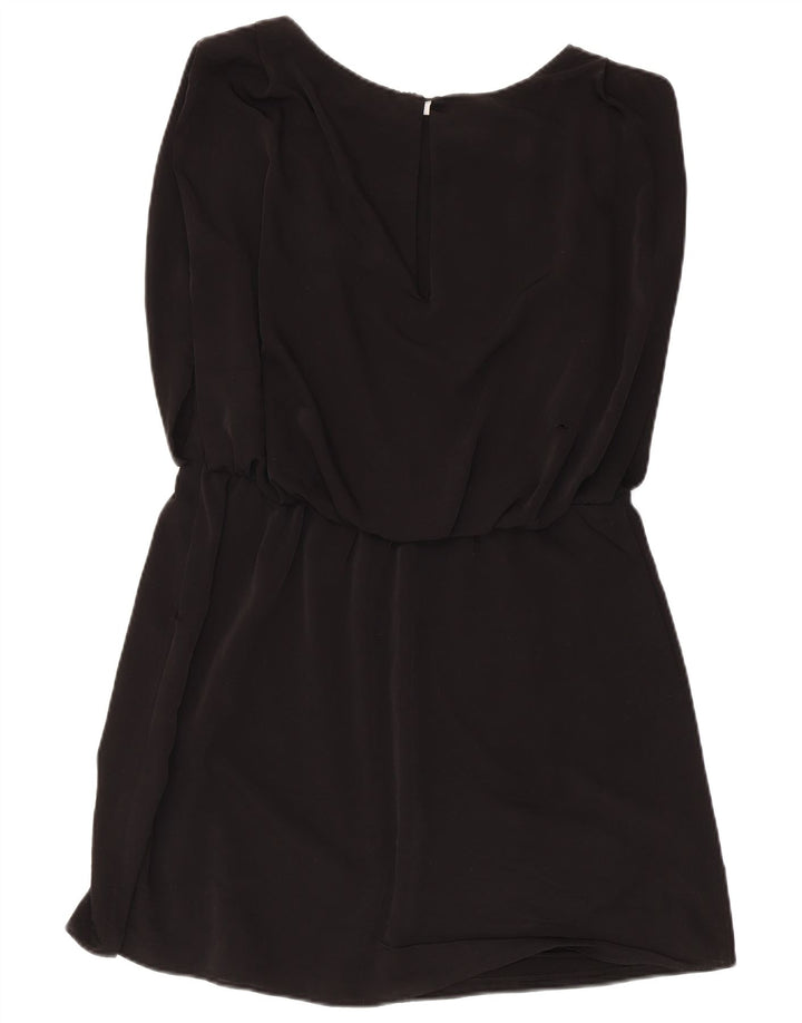 Abito a trapezio senza maniche da donna Zara UK 14 medio nero
