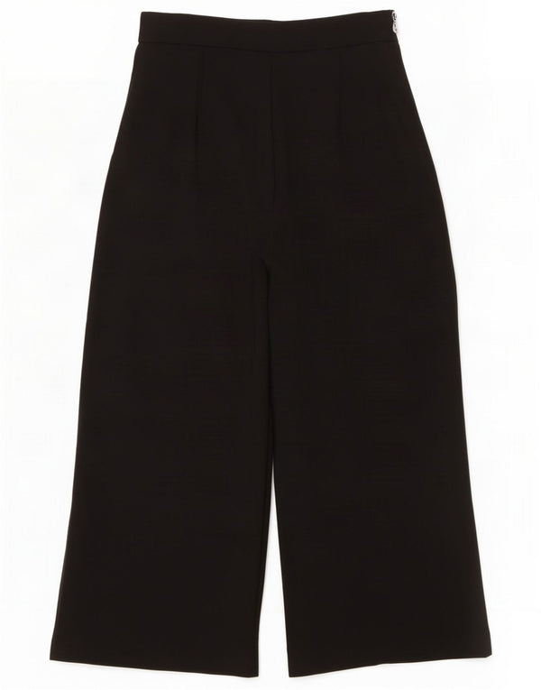 Pantaloni corti da donna a gamba larga Phase Eight UK 10 piccoli W28 L23 neri