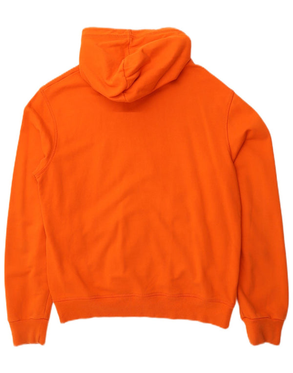 DSQUARED2 Boys Graphic Zip Hoodie Sweater 13-14 Years Orange Cotton