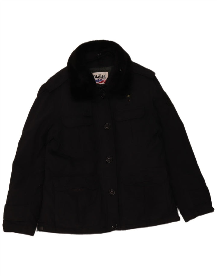 Giacca militare da donna Blauer UK 18 XL nera