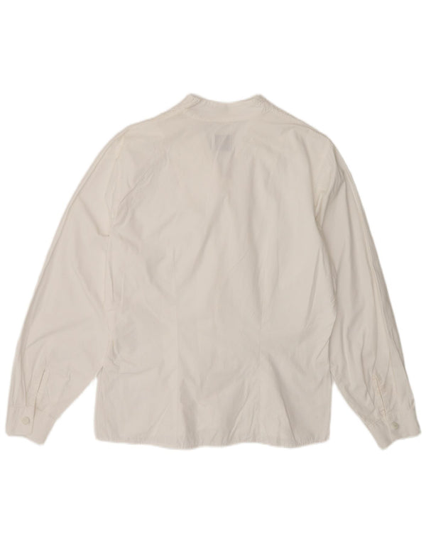 Camicetta da donna Benetton UK 14 cotone bianco medio