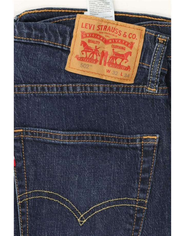 Levi's Uomo 502 Jeans affusolati W32 L30 Cotone blu navy
