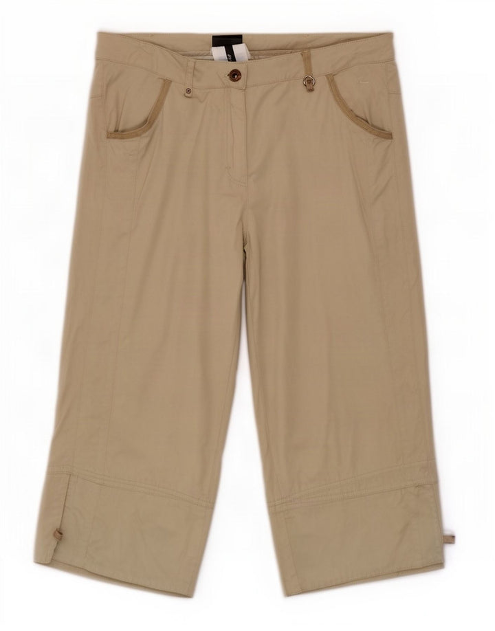 Pantaloni Capri Easy Fit da donna Champion medi W29 L19 cotone beige