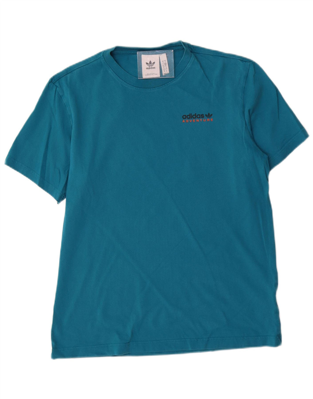 T-shirt grafica da uomo ADIDAS Top piccola in cotone blu