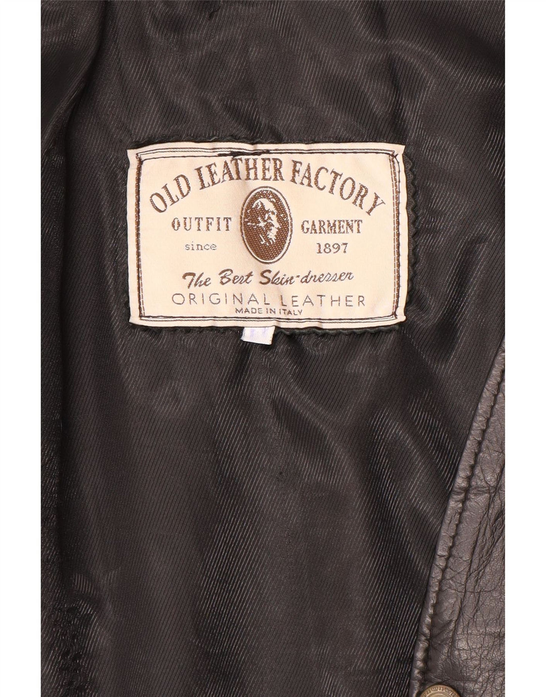 Gilet in pelle da uomo vintage grande in pelle nera