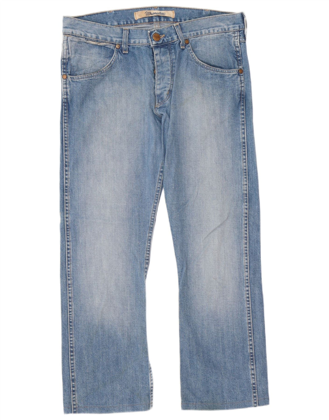 Jeans dritti da uomo Wrangler Ace W33 L29 cotone blu