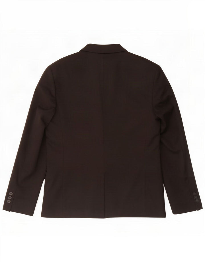 Marks & Spencer Giacca blazer skinny da uomo a 2 bottoni EU 50 Large Nera