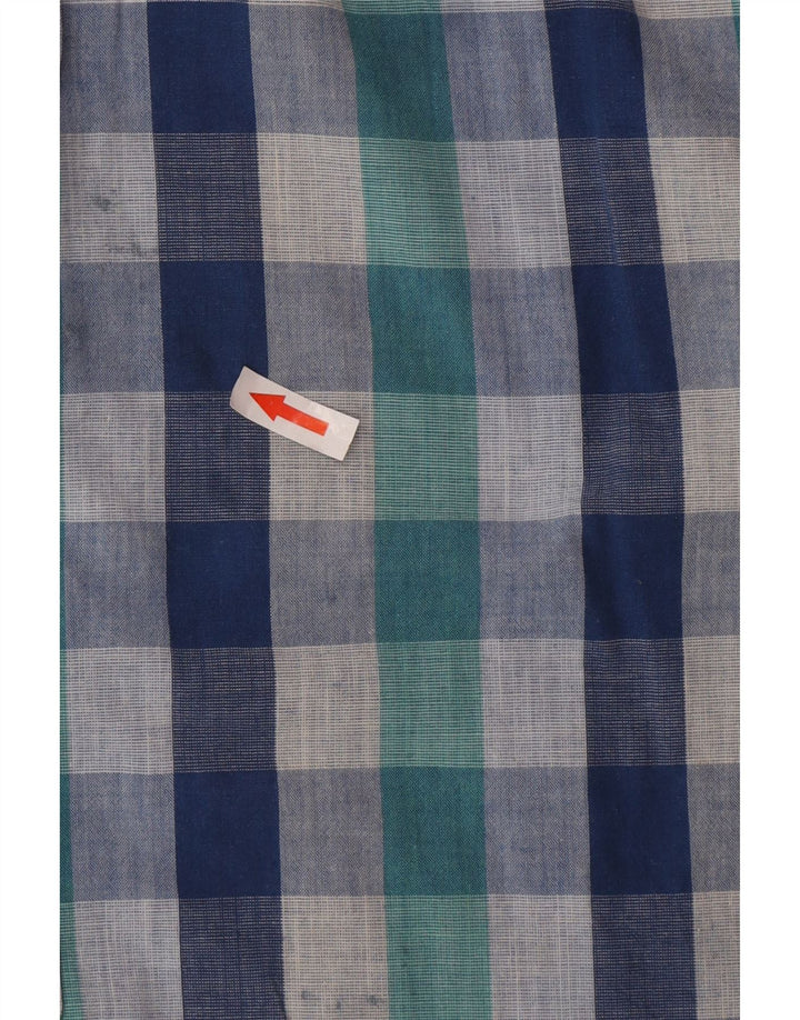 Camicia a maniche corte da uomo Ben Sherman in cotone a quadri blu grandi