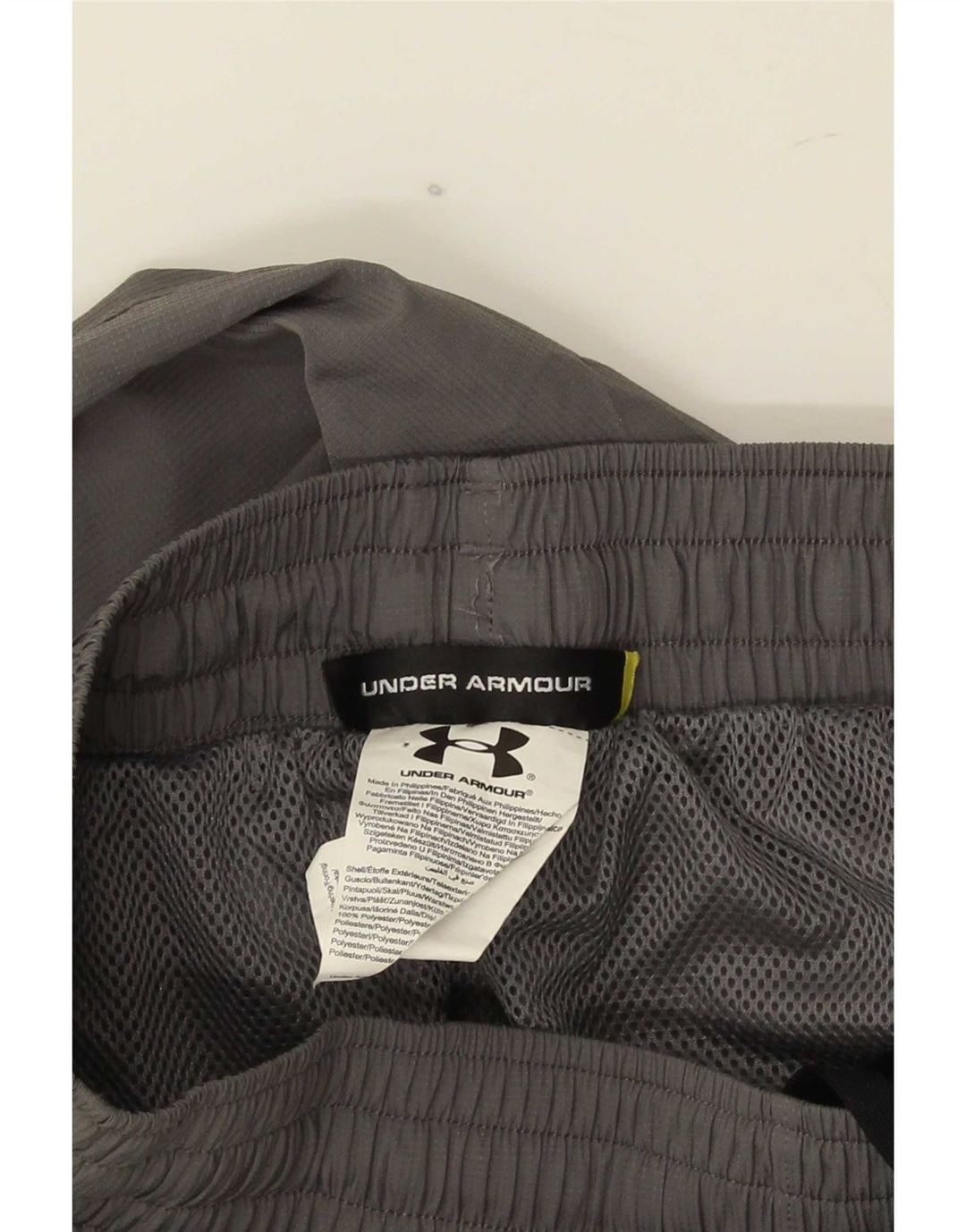 Pantaloni da tuta da uomo Under Armour piccoli in poliestere grigio