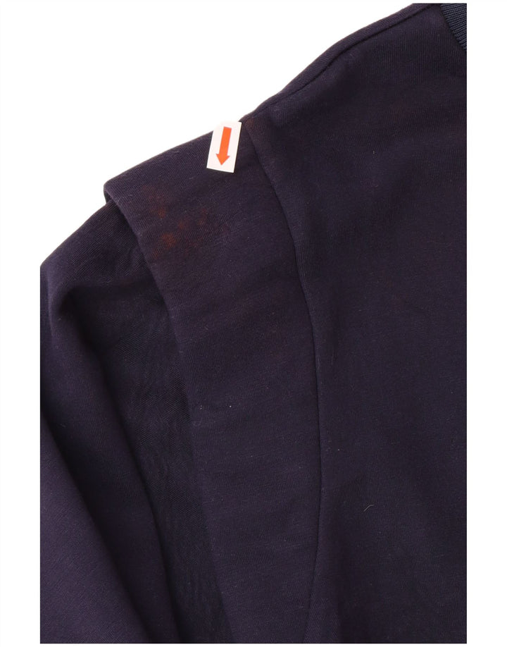 Felpa oversize da donna TED BAKER, maglione taglia 1 XS in viscosa blu navy