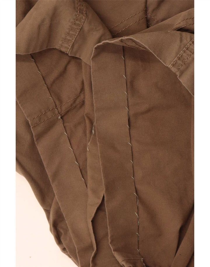 Pantaloncini cargo da donna Marks & Spencer UK 16 Large W34 cotone kaki
