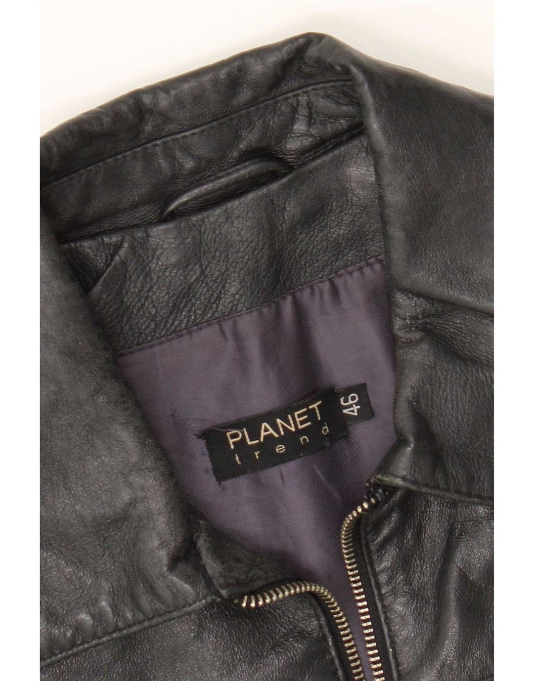 Giacca in pelle da uomo Planet IT 46 piccola in pelle nera