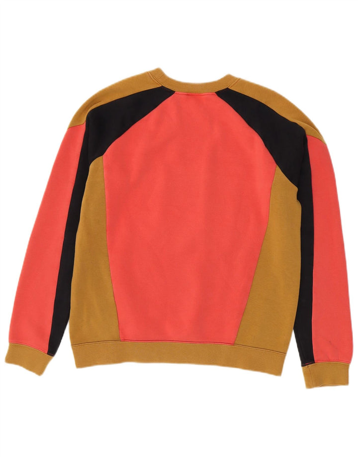 Felpa con grafica Nike da donna, maglione UK 10, piccolo, multicolore, color block