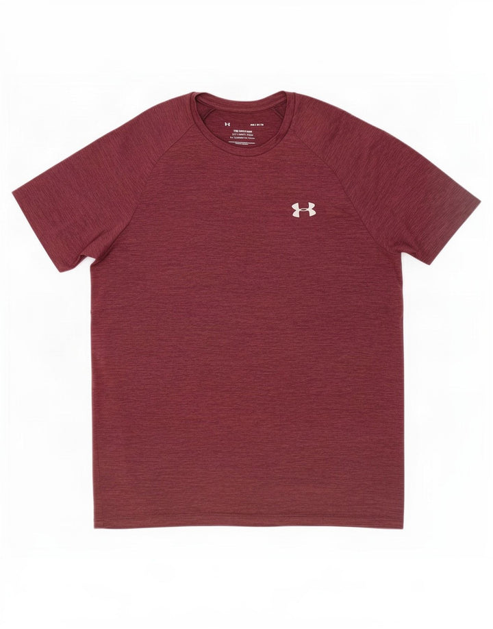 T-shirt da uomo Under Armour Top bordeaux medio in poliestere