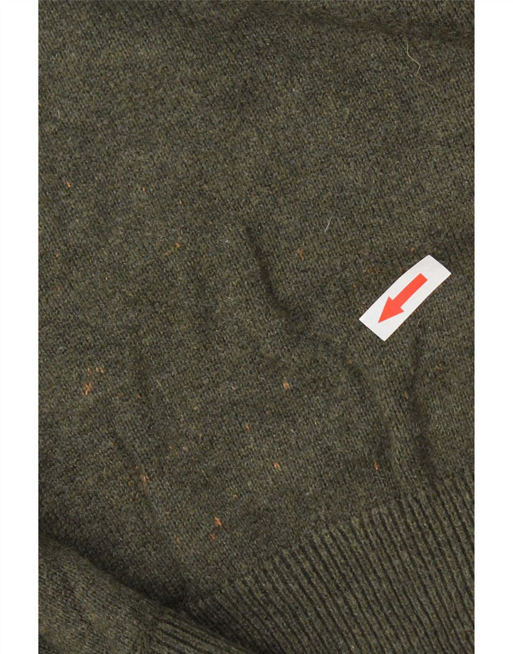 Maglione maglione girocollo da uomo Marks & Spencer XL cotone kaki