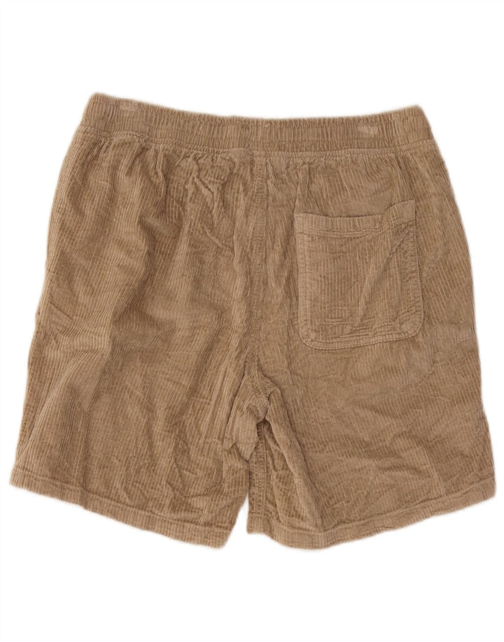 Pantaloncini di velluto a coste da uomo Jack & Jones medi W36 cotone beige