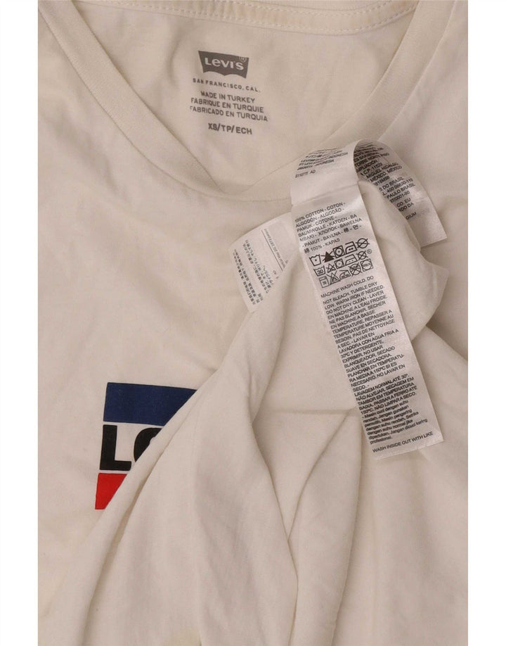 T-shirt grafica da uomo Levi's Top XS in cotone bianco