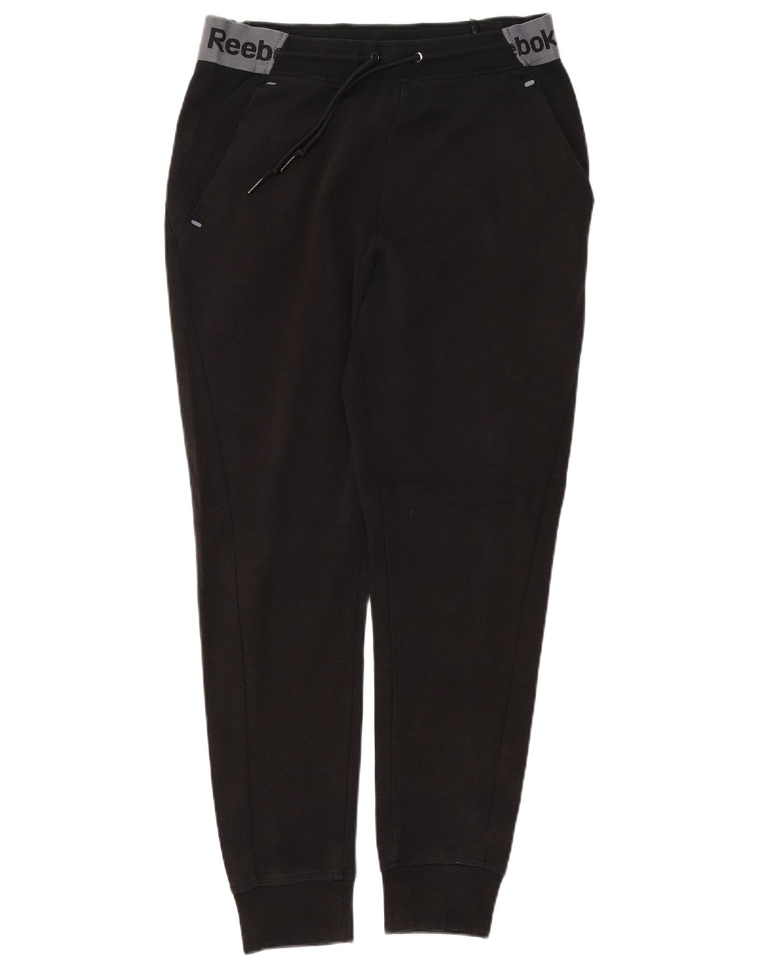 REEBOK Pantaloni da tuta con grafica da uomo Joggers Medium Black Colourblock