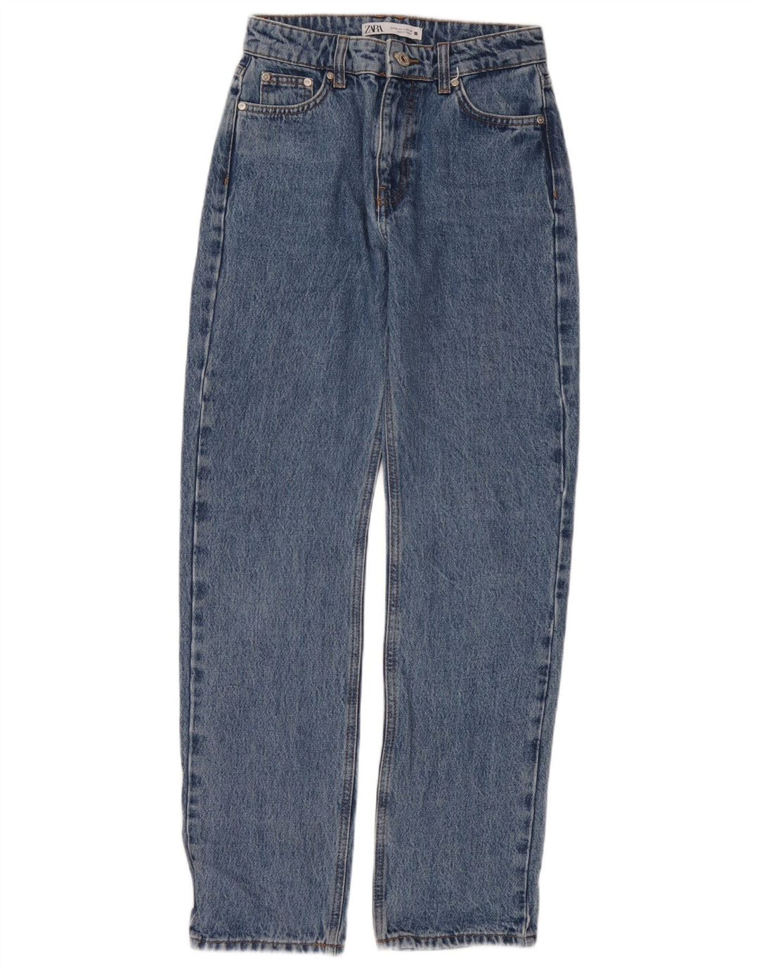Jeans dritti da donna Zara EU 34 2XS W24 L30 Blu