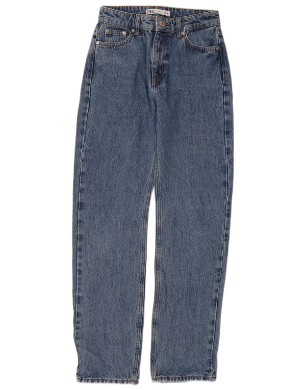 Jeans dritti da donna Zara EU 34 2XS W24 L30 Blu