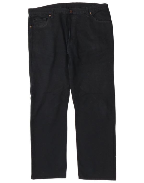 Jeans dritti da uomo Marks & Spencer W40 L31 cotone blu navy