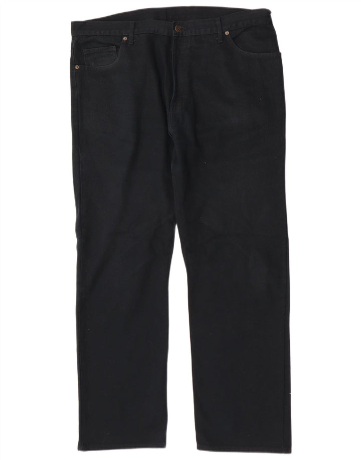 Jeans dritti da uomo Marks & Spencer W40 L31 cotone blu navy