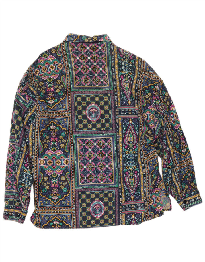 Camicia Oversize Donna BENETTON IT 44 Patchwork Medio Multicolore