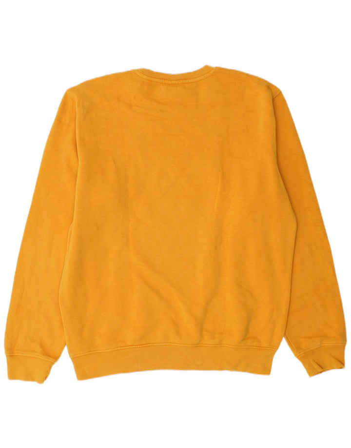 Felpa grafica da uomo Champion, maglione, cotone giallo medio